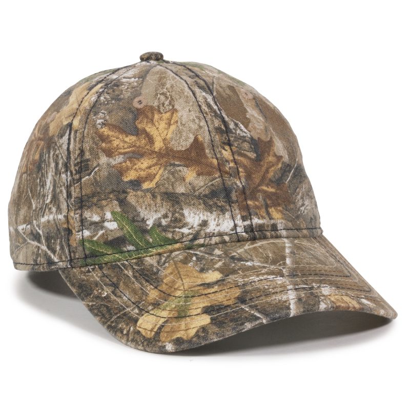 Cwf315 - Outdoor Cap - Camo With American Flag Undervisor - Kati 